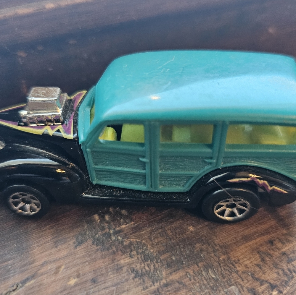 Mattel Blue and Black Vintage Toy Truck